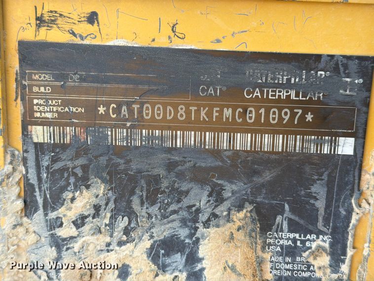 image for item ED5166 2017 Caterpillar D8T dozer