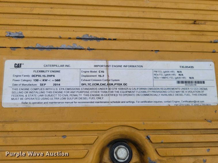 image for item EE0896 2015 Caterpillar 740B articulated haul truck