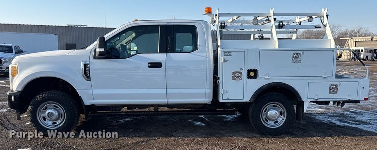 image for item EG2018 2017 Ford F250 Super Duty XL Ext. Cab utility bed pickup truck