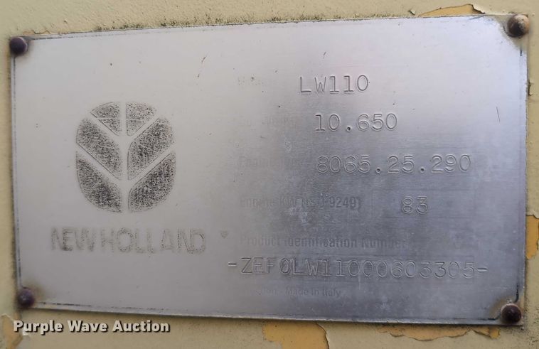 image for item EG2728 1999 New Holland LW110 wheel loader