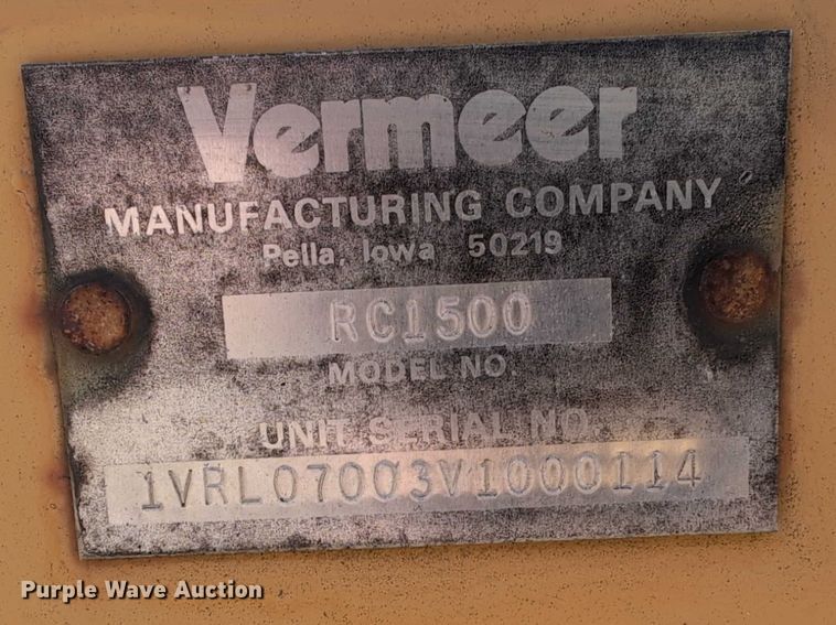 image for item EG2744 1997 Vermeer V4150a cable plow