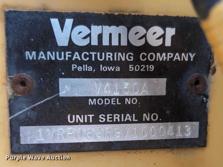 image for item EG2744 1997 Vermeer V4150a cable plow