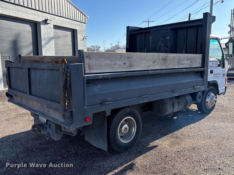 image for item EM5023 2002 GMC W4500 dump flatbed truck