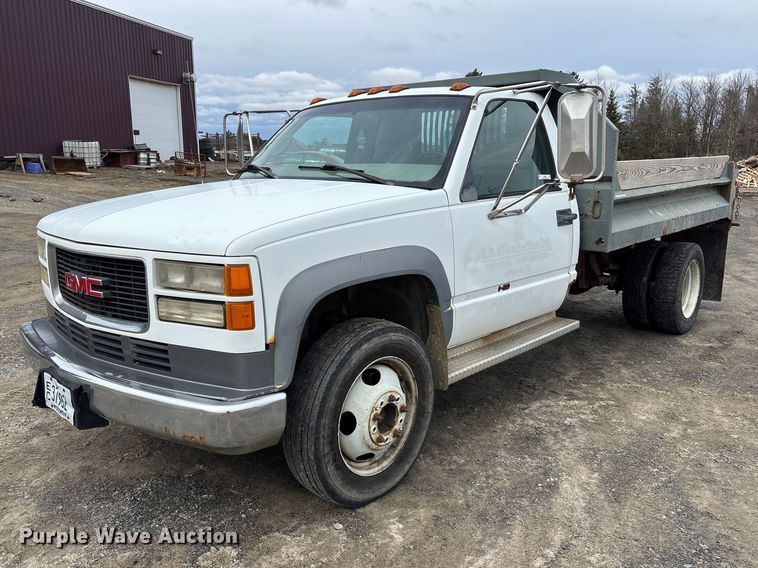2000 GMC Sierra C3500 dump bed pickup truck