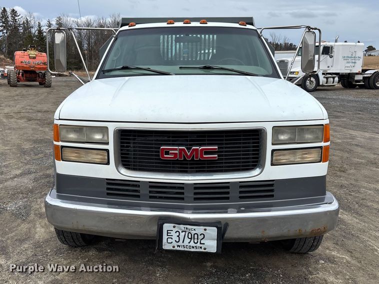 image for item EM5029 2000 GMC Sierra C3500 dump bed pickup truck