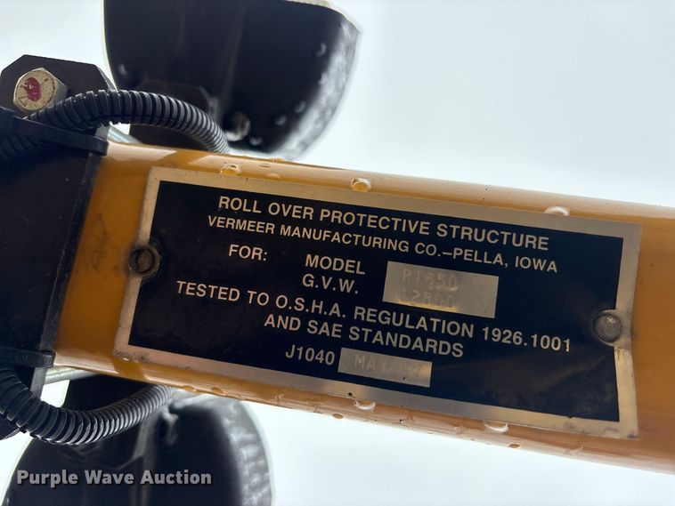 image for item EM5046 2005 Vermeer RT650 trencher