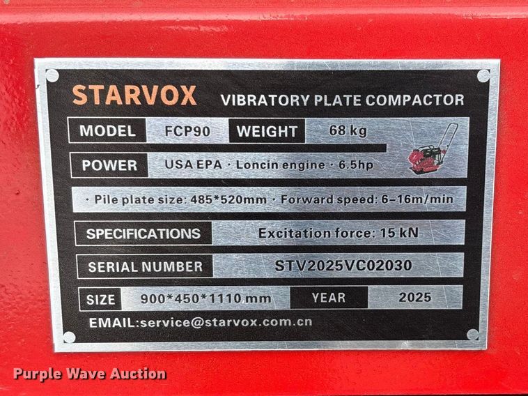 image for item EO4034 Starvox FCP90 plate compactor