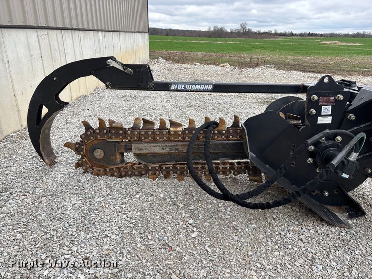 image for item EO4045 Blue Diamond 131230 skid steer trencher