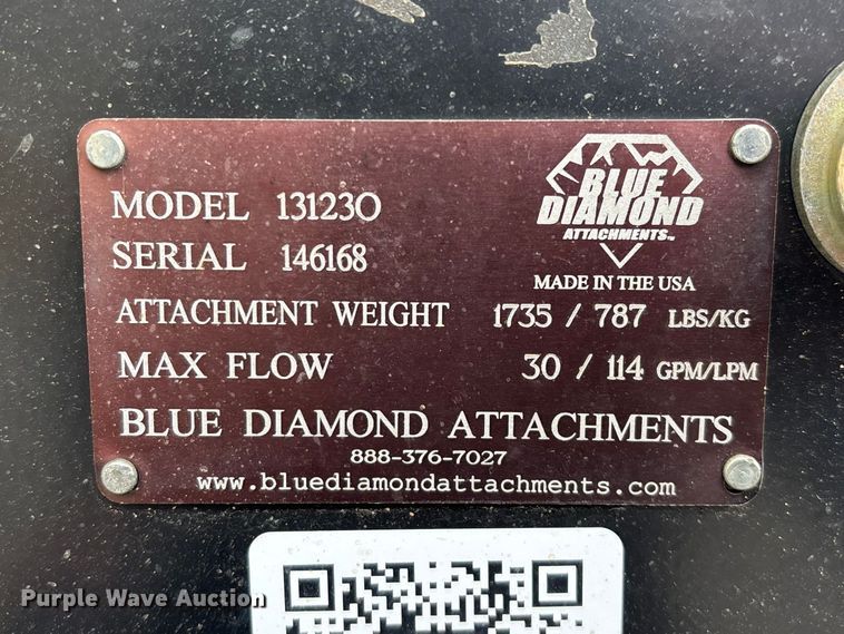 image for item EO4045 Blue Diamond 131230 skid steer trencher