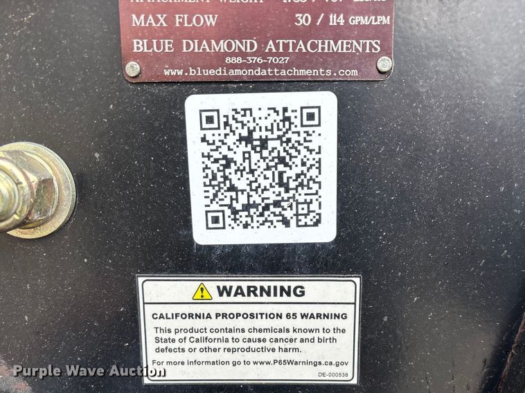 image for item EO4045 Blue Diamond 131230 skid steer trencher