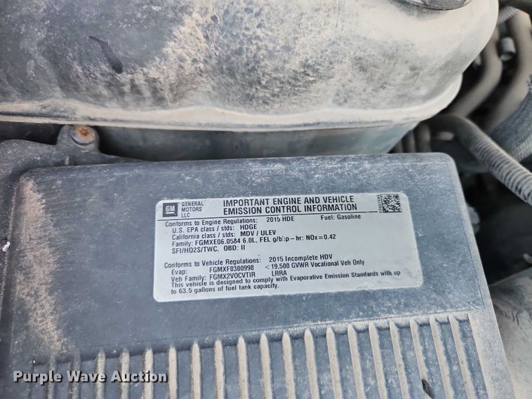 image for item EO4732 2015 Chevrolet Silverado 3500 dump bed pickup truck