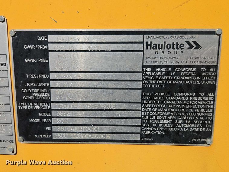 image for item EO7035 2016 Haulotte 3632T boom lift
