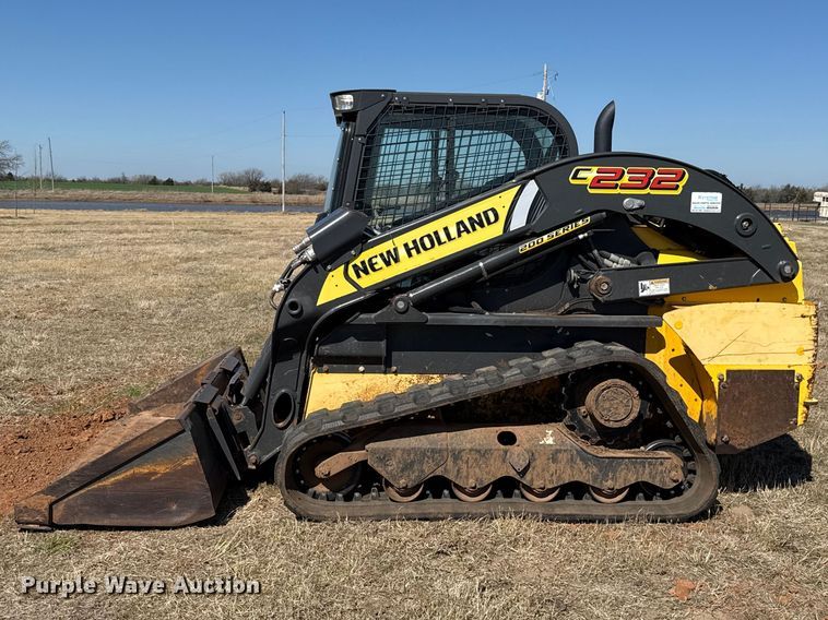 image for item ES5955 2017 New Holland C232 tracked skid steer loader