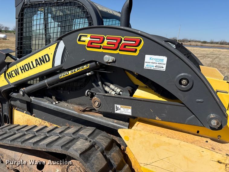 image for item ES5955 2017 New Holland C232 tracked skid steer loader