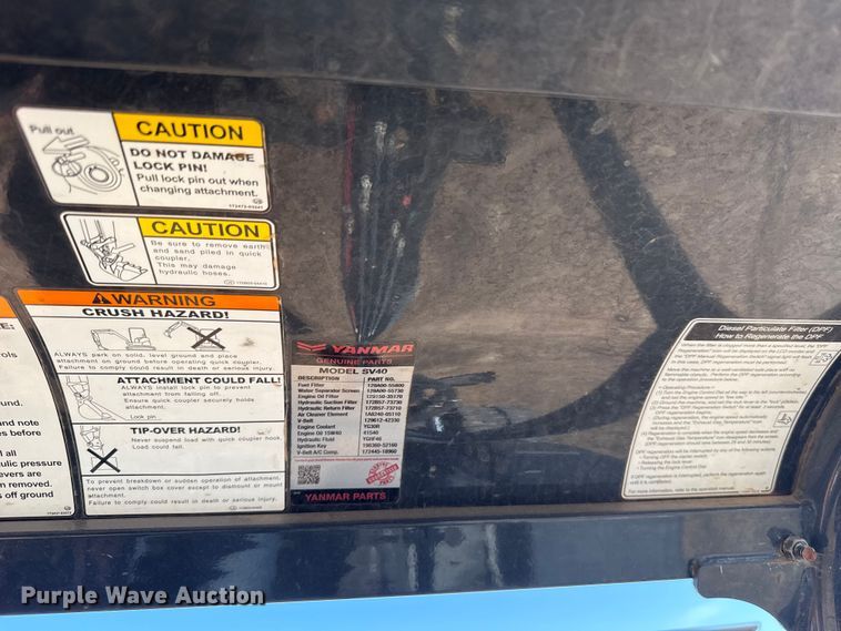 image for item ES5957 2021 Yanmar SV40 mini excavator