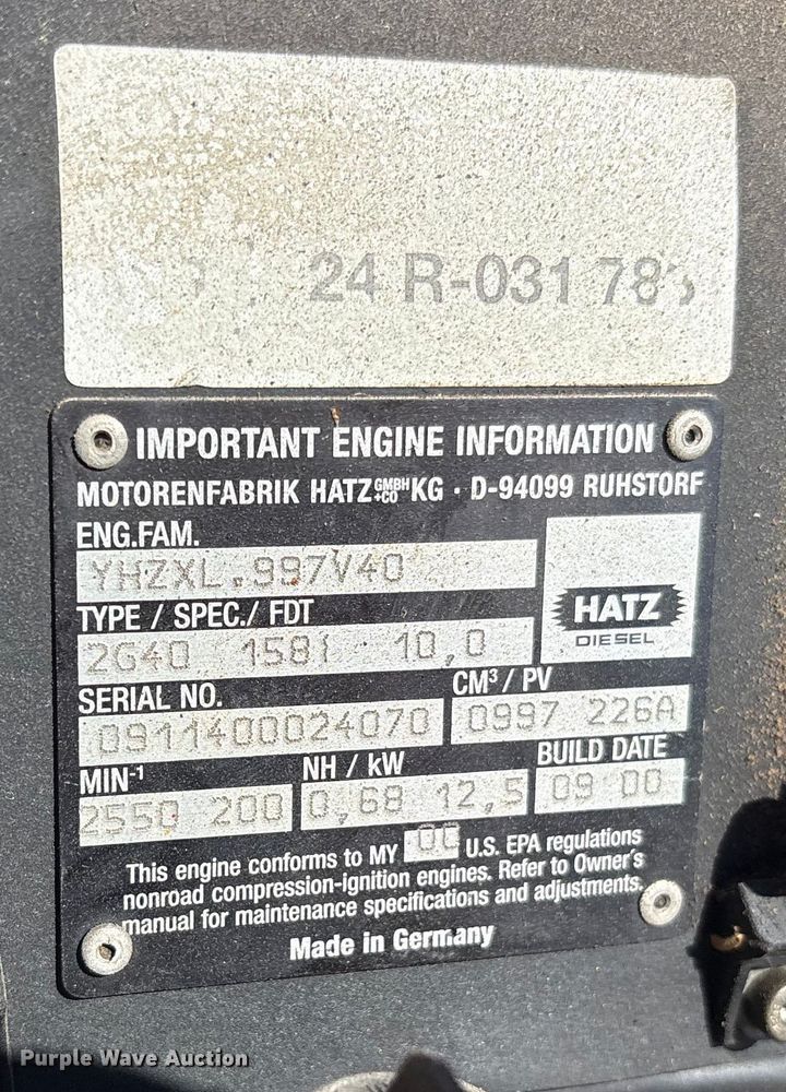 image for item ES8560 2000 Rammax P33/24 HMR trench compactor