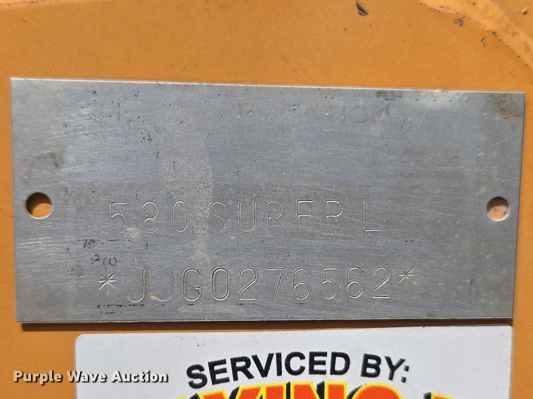 image for item ET1469 2000 Case 580 Super L backhoe