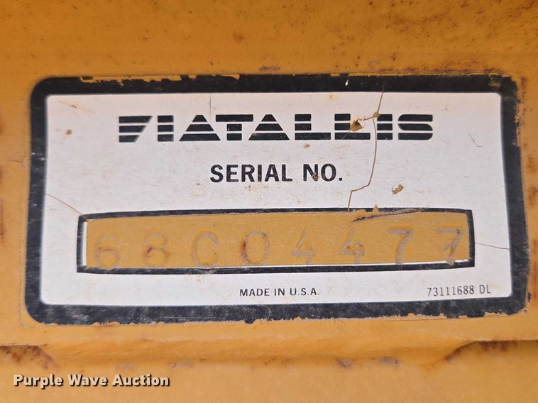 image for item ET1470 1993 Fiatallis 65-B rigid frame motor grader