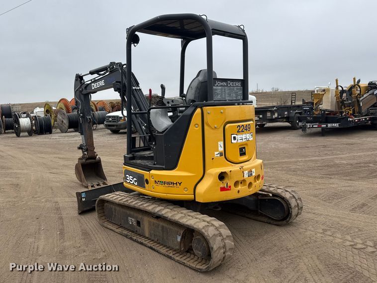 image for item ET1641 2020 John Deere 35G Mini excavator