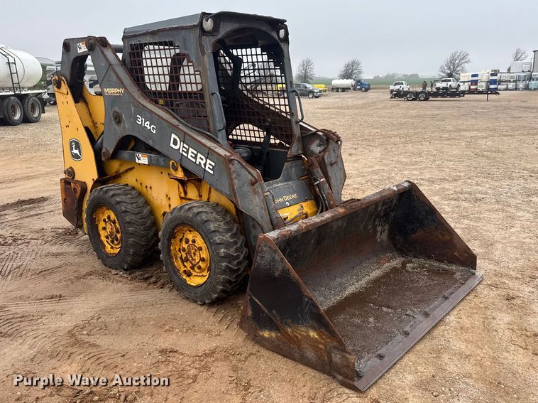 image for item ET1655 2015 John Deere 314G skid steer loader