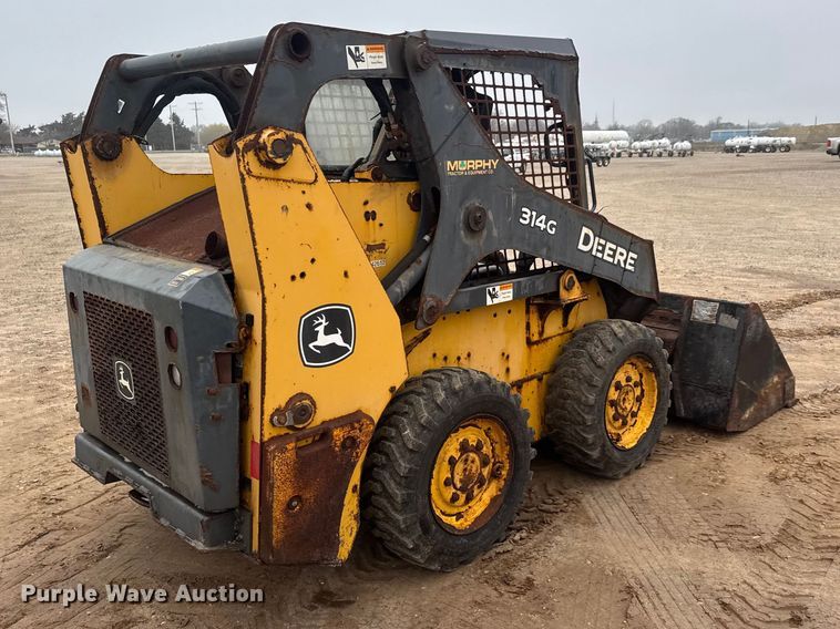 image for item ET1655 2015 John Deere 314G skid steer loader