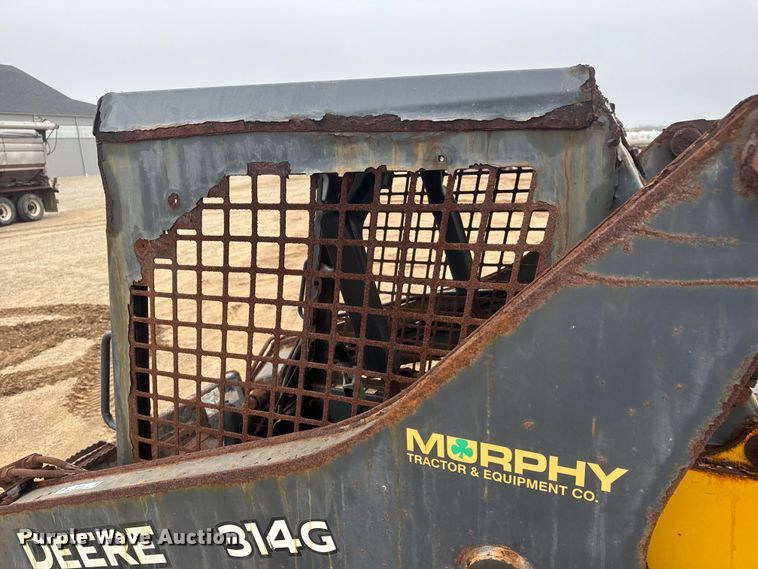 image for item ET1655 2015 John Deere 314G skid steer loader