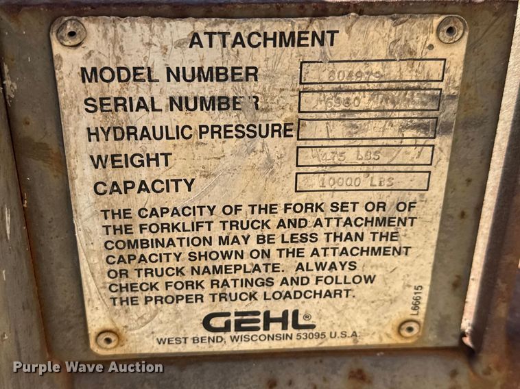 image for item ET1711 1999 Gehl DL-8H telehandler