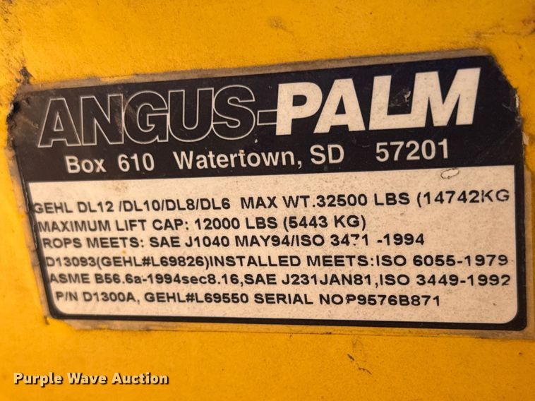 image for item ET1711 1999 Gehl DL-8H telehandler