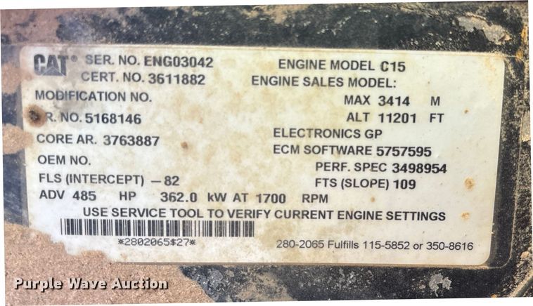 image for item EU4946 2018 Caterpillar 374FL excavator