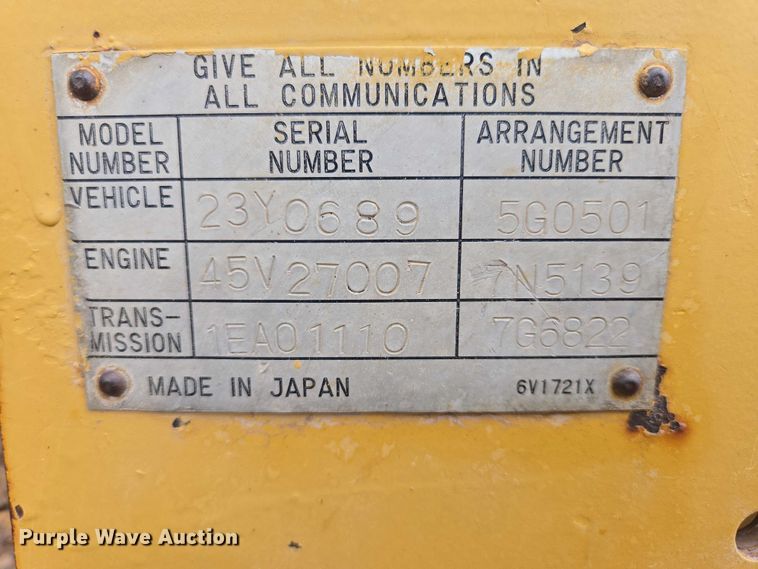 image for item EV5574 1980 Caterpillar D3B dozer