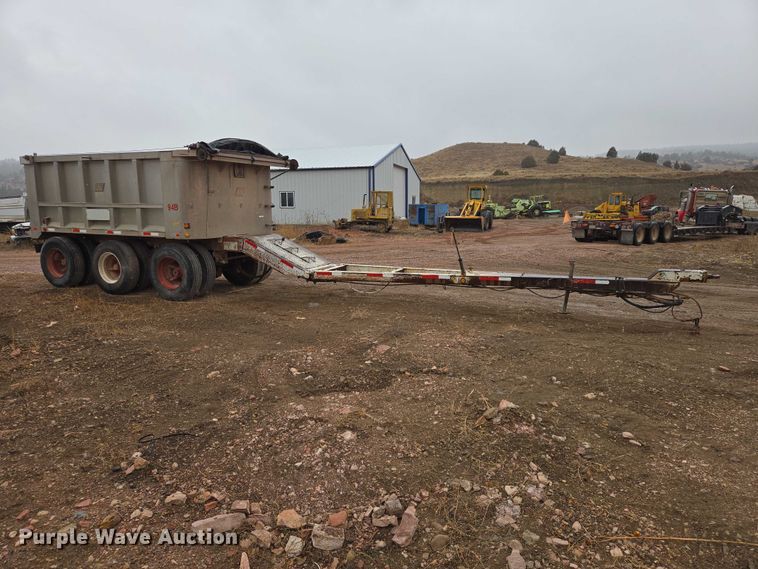 image for item EV5575 1994 Cornhusker end dump pup trailer
