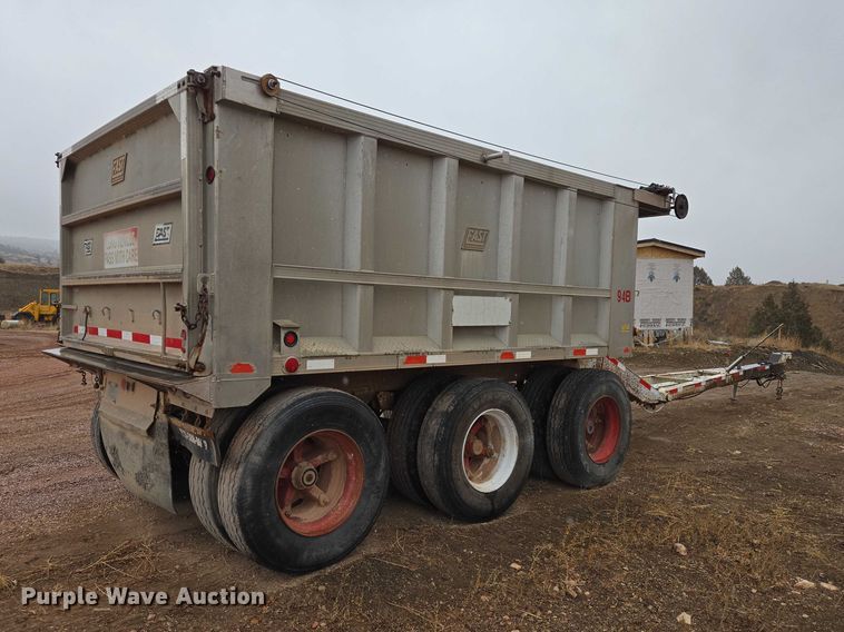 image for item EV5575 1994 Cornhusker end dump pup trailer