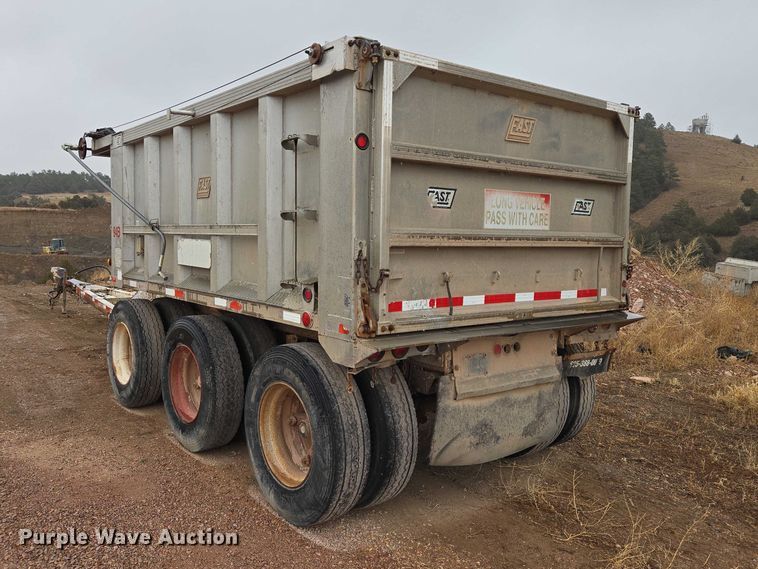 image for item EV5575 1994 Cornhusker end dump pup trailer