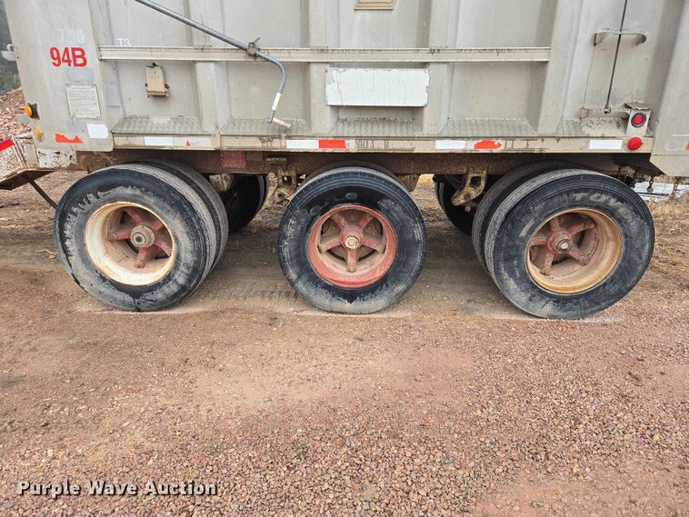 image for item EV5575 1994 Cornhusker end dump pup trailer