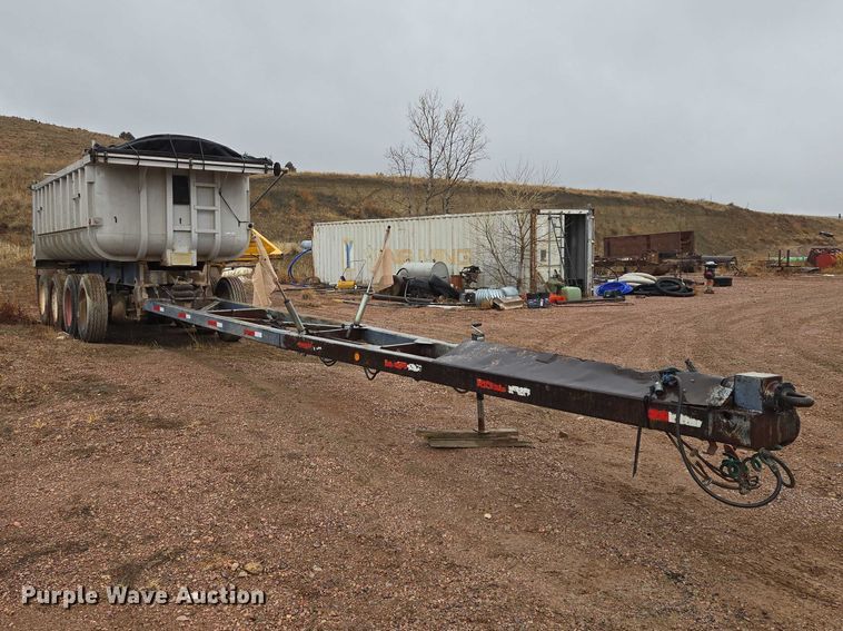 image for item EV5576 1980 Fruenauf end dump pup trailer