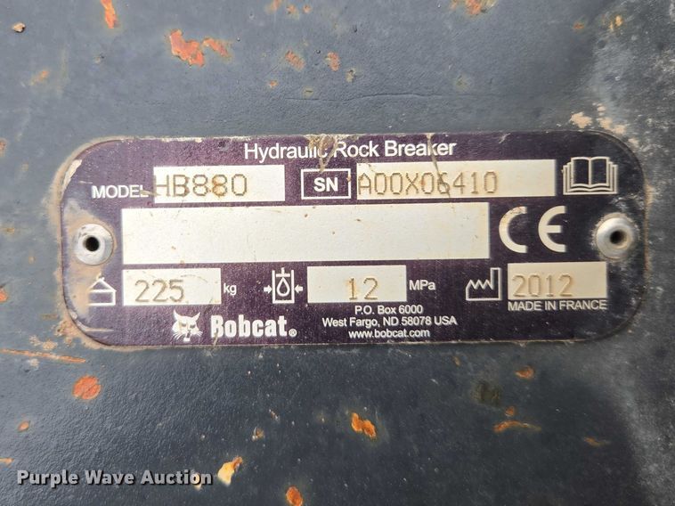 image for item EV5579 Bobcat HB880 skid steer breaker