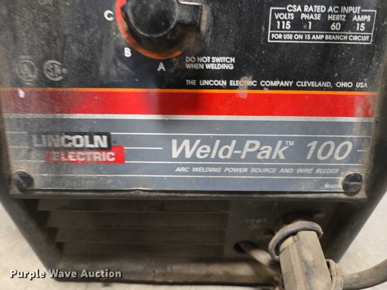 image for item EV5611 Lincoln Weld-Pak 100 welder