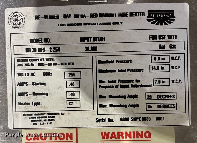 image for item FB0720 Heater