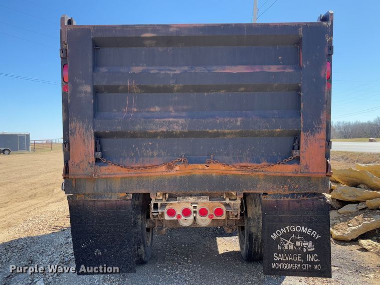 image for item FB3137 1984 Superior Trailer Works 7700WS end dump pup trailer