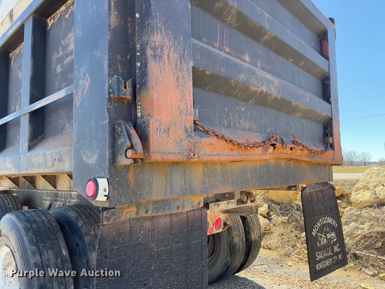 image for item FB3137 1984 Superior Trailer Works 7700WS end dump pup trailer