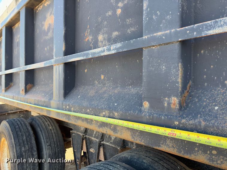 image for item FB3137 1984 Superior Trailer Works 7700WS end dump pup trailer