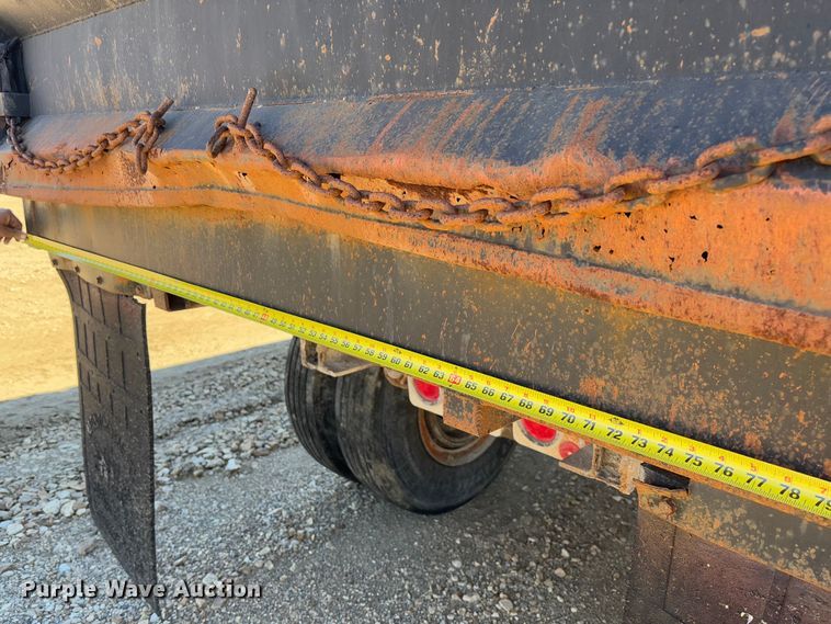 image for item FB3137 1984 Superior Trailer Works 7700WS end dump pup trailer