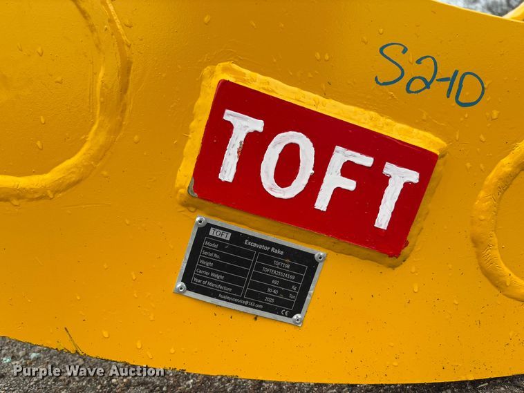 image for item FB3161 2025 Toft 10R excavator Rake