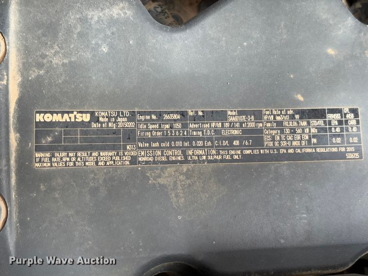 image for item FB3180 2016 Komatsu PC240LC-11 excavator