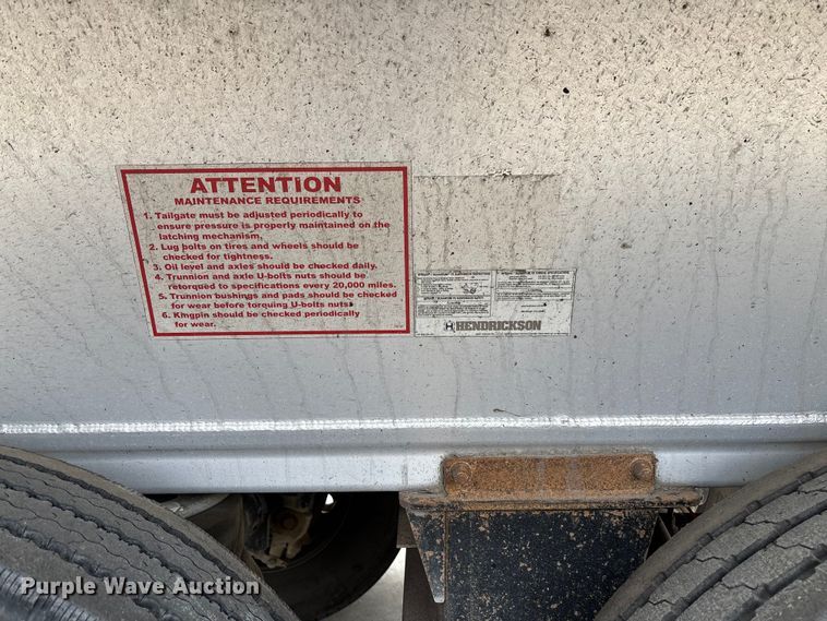 image for item FB3191 2016 Travis S/97 end dump trailer