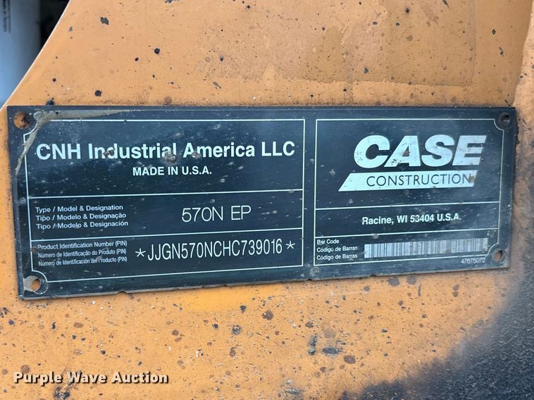 image for item FB3195 2017 Case 570N EP landscape tractor