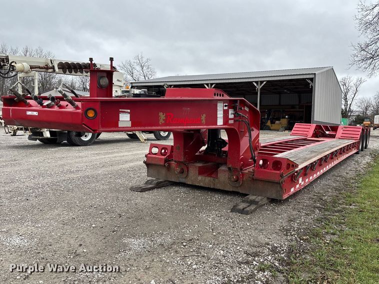 image for item FB3575 2019 Rampant trailers LLC DG55 lowboy equipment trailer