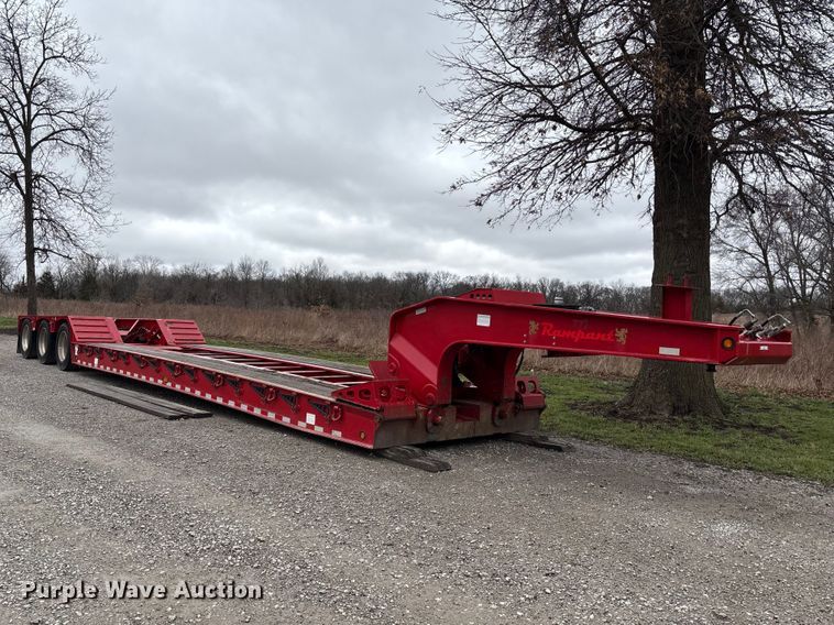 image for item FB3575 2019 Rampant trailers LLC DG55 lowboy equipment trailer