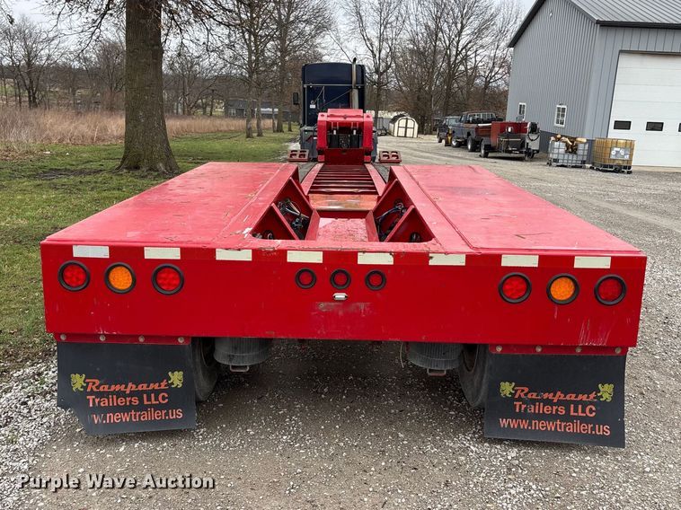 image for item FB3575 2019 Rampant trailers LLC DG55 lowboy equipment trailer