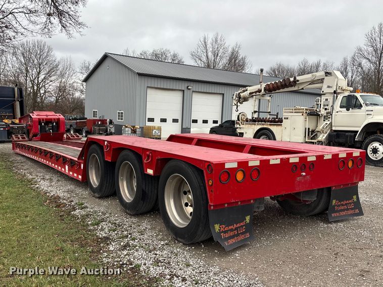 image for item FB3575 2019 Rampant trailers LLC DG55 lowboy equipment trailer